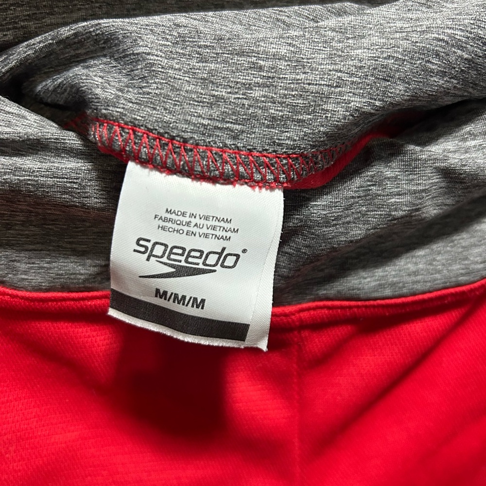 Speedo Red Athletic Performance Shorts - Picture 3 of 4